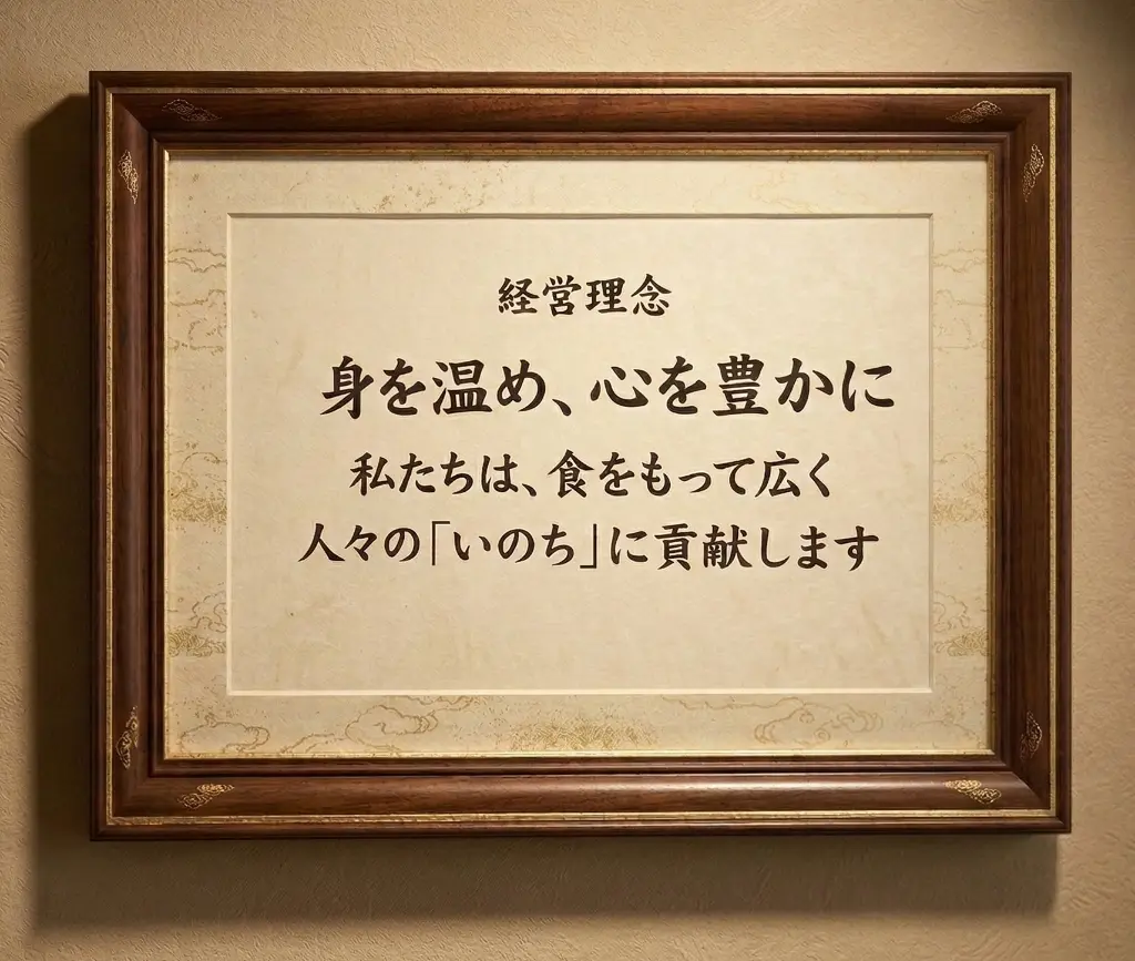 経営理念 額縁